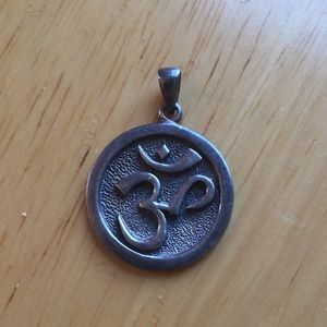 Sterling Silver OM Charm